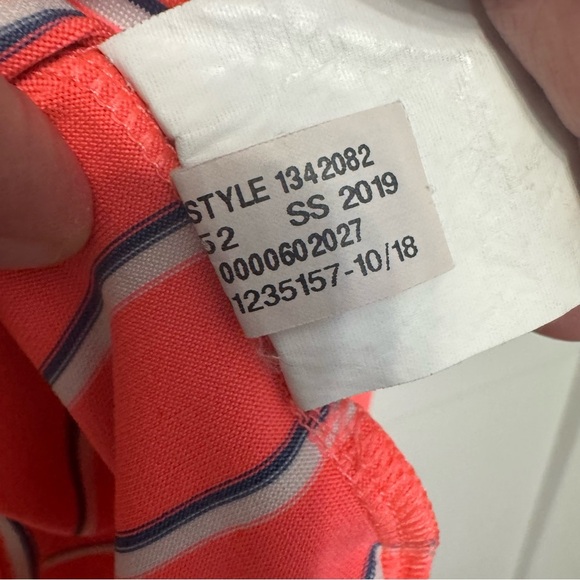 Under Armour Men's Golf Polo Shirt LG Loose Fit Coral Striped 1342082 Heatgear - Picture 5 of 8